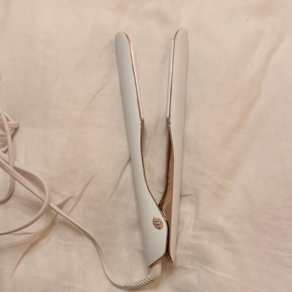 T3 White and Gold Hair Straightener